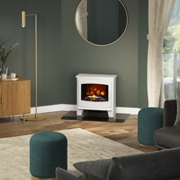 FLARE Collection by Be Modern Beacon Large Electric Stove - Ash White